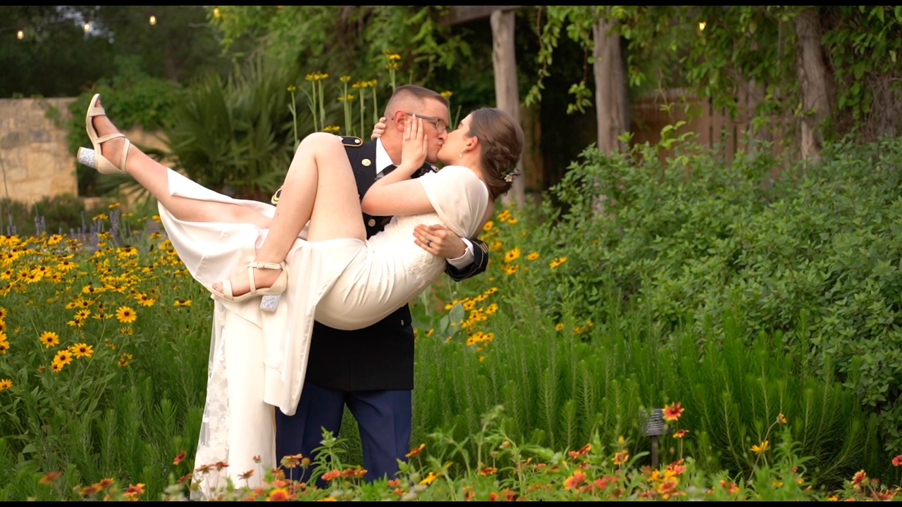 Courtney & James at Ladybird Johnson Wildflower Center