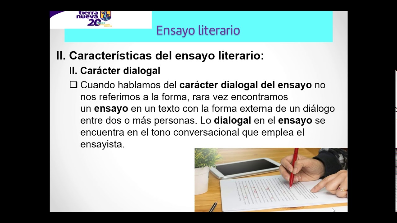 Características Del Ensayo Literario Youtube