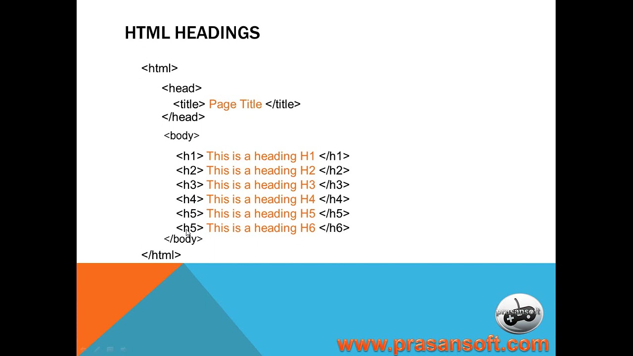 คําสั่งเว้นบรรทัด html  2022 Update  HTML ตอนที่ 16 คำสั่ง Heading