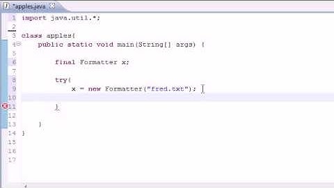 Java Video Tutorial Part 79 |   Creating Files