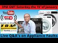 Live qas on appliance repairs washing machines cookers ovens tumble dryers etc31122021