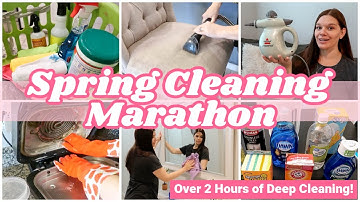 SPRING CLEAN WITH ME MARATHON 2023 | 2 HOURS OF EXTREME DEEP CLEANING MOTIVATION