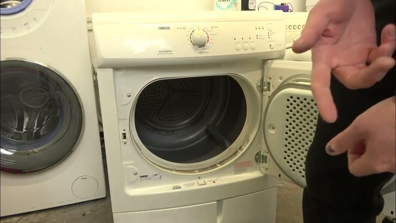 Review of Zanussi 7kg sensor ZDC47209W Condenser dryer YouTube
