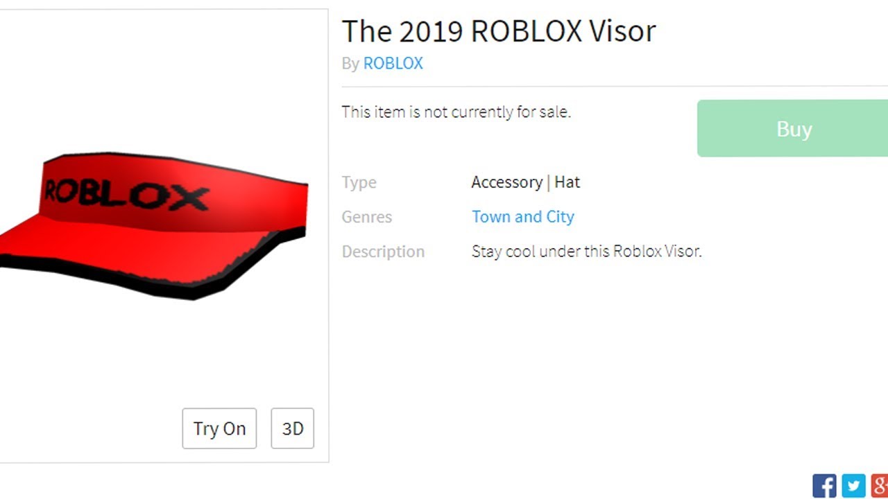 Where Is The 2019 Roblox Visor Youtube - roblox visor 2018