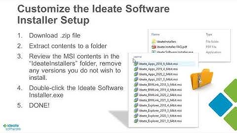 Ideate Software Installer - Instructional Video