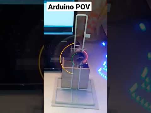Arduino Rotating LED Display That Prints Text on Air - YouTube