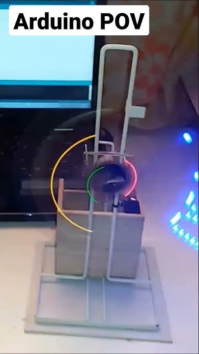 Arduino Rotating LED Display That Prints Text on Air - YouTube