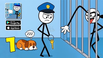 Thief Puzzle Games: Brain Test - Gameplay Walkthrough Part 1 - Stickman Puzzle Game! (iOS, Android)