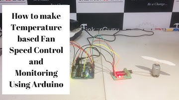 Temperature based fan speed control and monitoring using Arduino