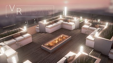 VRtisan - Roof Terrace - Unreal Engine 4 - Real-time Architectural Visualization - Virtual Reality
