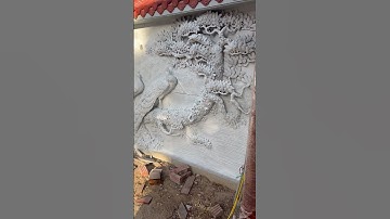 #shost tranh đắp xi măng siêu đẹp