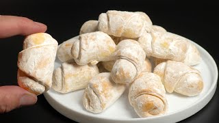 Soft as ice! Nut rolls in just 5 minutes! Quick and easy cookie recipe!