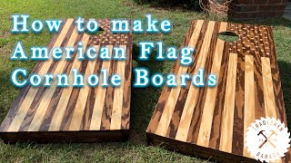 How to Make American Flag Cornhole Boards