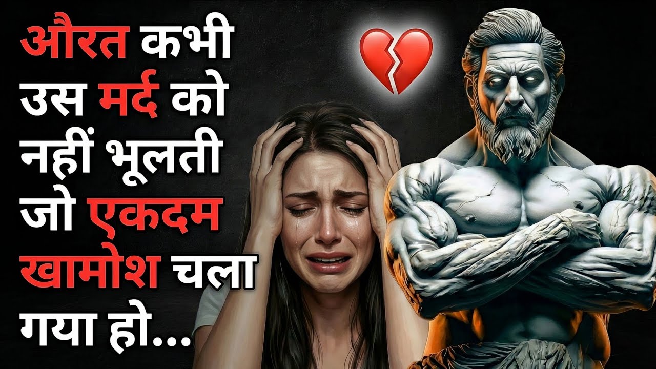 क्यों औरत कभी उस मर्द को नहीं भूलती जो एकदम खामोश चला गया हो ~ stoic योद्धा ~ stoicism ~ facts ~ psy