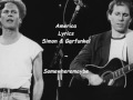 America -  Lyrics - Simon & Garfunkel