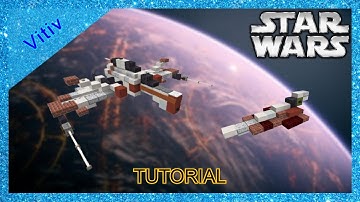 Star Wars Republic ARC-170 and Jedi Delta-7 in Minecraft - 1:1 Scale - Tutorial