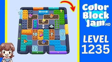 Color Block Jam Level 1235 Solution Walkthrough