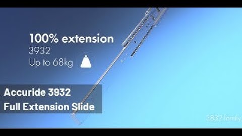 How Does The Accuride 3932 Full Extension Drawer Slide Work?