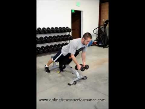 Dumbbell Chest Supported Rear Raise
