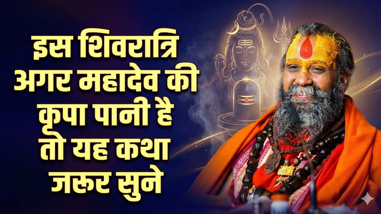 🕉️ इस शिवरात्रि अगर महादेव की कृपा पानी है,तो यह कथा जरूर सुन लेना 🌙🙏✨|| @RajendraDasjiMaharaj 