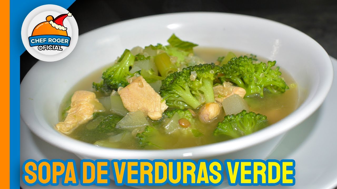 Sopa de quinoa verde saludable y nutritiva, para diabéticos, niños y toda la familia | Chef Roger Oficial