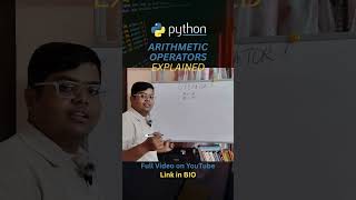 Python Arithmetic Operators in Hindi 🐍 | Python for Beginners #Shorts #python #coding #programming