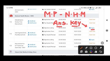 MP NHM - ANSWER KEY जारी - REHABILITATION WORKER - MP NHM REHABILITATION WORKER - Download kaise kre