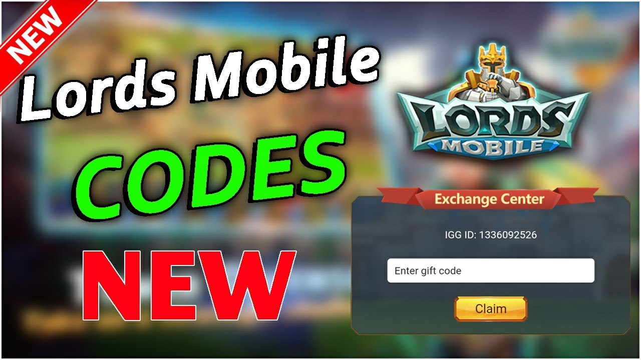 Codigos para Lords Mobile (Novos! Codes lista) dezembro 2023