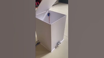 thùng rác tự động mở nắp, cảm biến siêu âm, mạch arduino