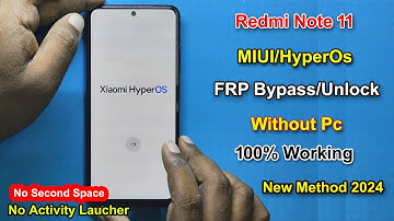 Redmi Note 11 HyperOs FRP Bypass Android 13 | Gmail/Google Account Lock Remove Redmi Note 11
