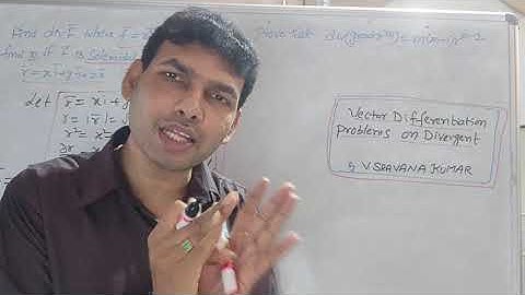 Vector Differentiation Problems on Divergent in Telugu R15 M-1