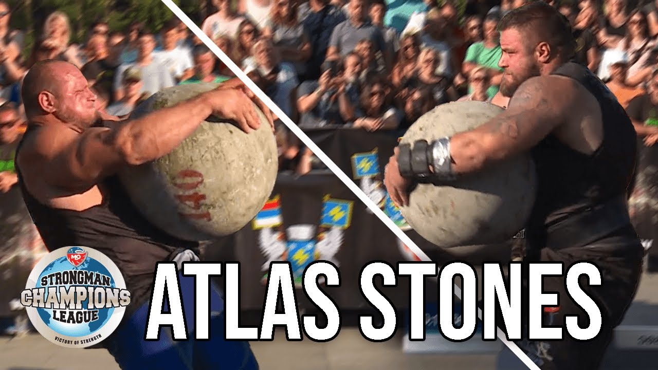 Aivars Smaukstelis Battles Travis Ortmayer In The 700KG Atlas Stones | Strongman Champions League