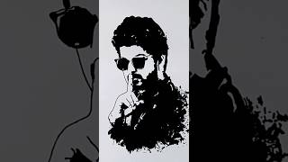 How to draw vijay ❤️??shorts viral art shortfeed vijay drawing draw