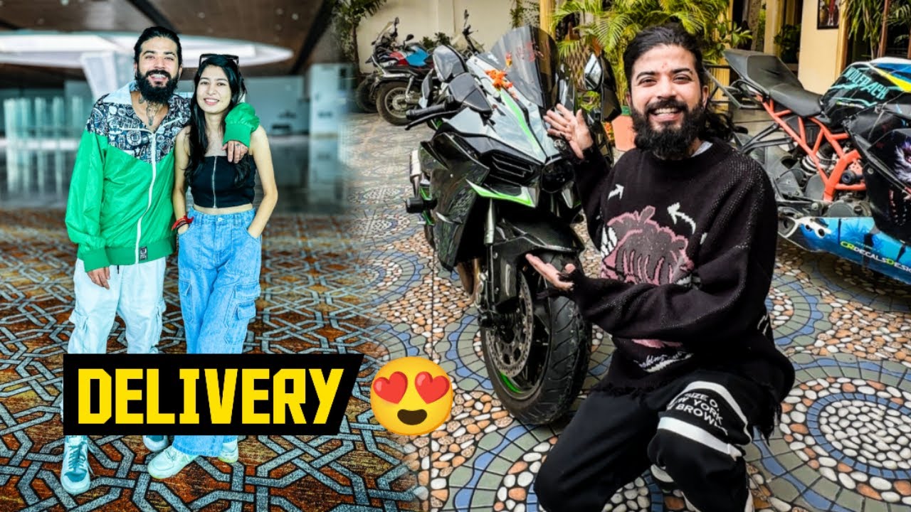 Finally Apni New Superbike Kawasaki Ninja H2 Ki Delivery Ke Liye Mumbai Pahuch Gaye 😍