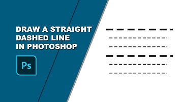 How to draw a straight dashed line in photoshop