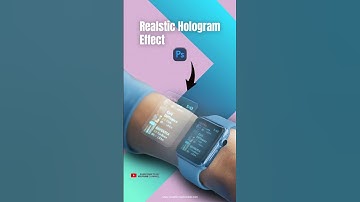 Hologram Effect Tutorial ✨ Photoshop Magic in Seconds! 🔥