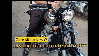 How to maintain CHROME bike at home?? Care kit for BIKE..!?