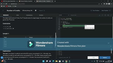 NUMBER OF CREDITS - problem in code chef #reels #coding