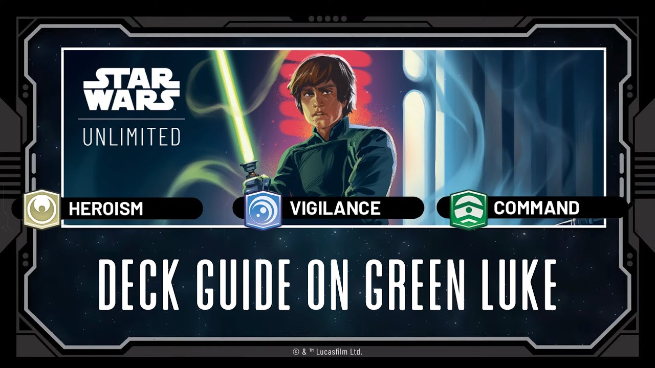 Luke Command Deck Review | Card Breakdown | Star Wars Unlimited - YouTube
