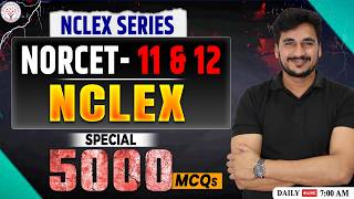 NORCET 11 & 12 NCLEX MCQ Series | NCLEX Based 5000 Important MCQs | NORCET 11 Preparation |Vikas Sir