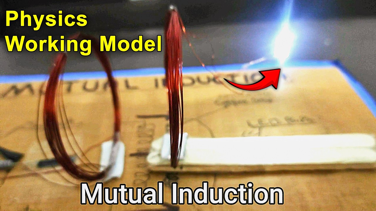 Physics Working Model MUTUAL INDUCTION WIRELESS Power transmit