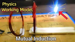 Physics Working Model || MUTUAL INDUCTION || WIRELESS Power transmit || MUST WATCH #physics