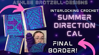 Summer Direction CAL - Interlocking Crochet: Final Border