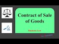 Business Law, Contract of Sale of Goods