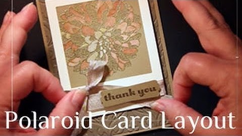 How to Make a Polaroid Frame Greeting Card