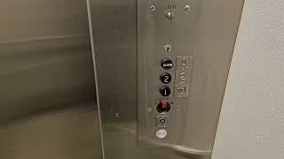 Second ride on 1966 Montgomery/US Hydraulic Elevator | Bldg B | Renton Technical College | Renton WA