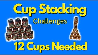 💪 Cup Stacking Challenge 🥤 Elementary PE Lesson | 12 Cups | Speed Stacks Workout | ✋👁 Coordination
