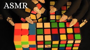 ASMR RUBIKS CUBE Triggers for Tingles and Sleep (No Talking ASMR, Scratching, Tapping, Clicking)
