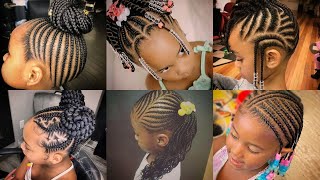 Black❤ Girl Kids Hairstyles For Girls Long Hair Braided with Extensions || Compilation 2021💯 screenshot 4