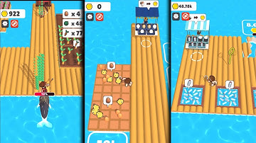 Raft life Gameplay #2 Walkthrough iOS Android Max Level